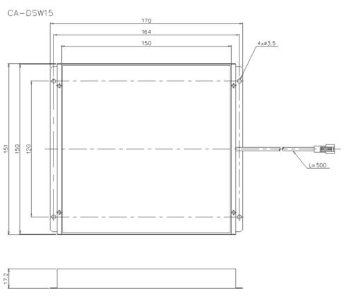 Production Vision System Camera Backlight Panel CA-DSW15