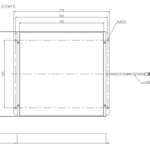 Production Vision System Camera Backlight Panel CA-DSW15
